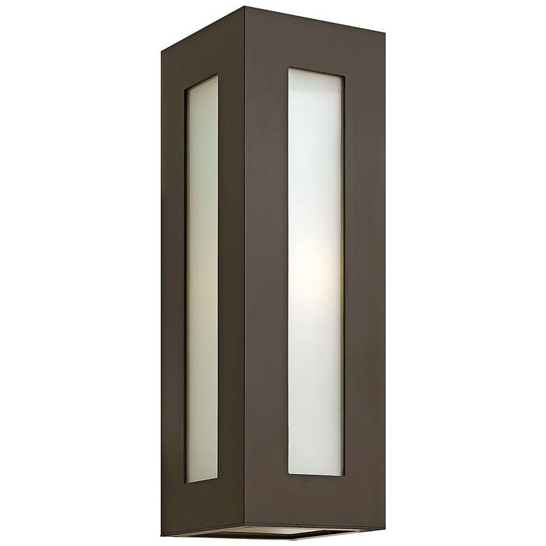 Image 1 Hinkley Dorian 18 1/4" High Bronze Rectangular Outdoor Wall Light