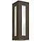 Hinkley Dorian 18 1/4" High Bronze Rectangular Outdoor Wall Light