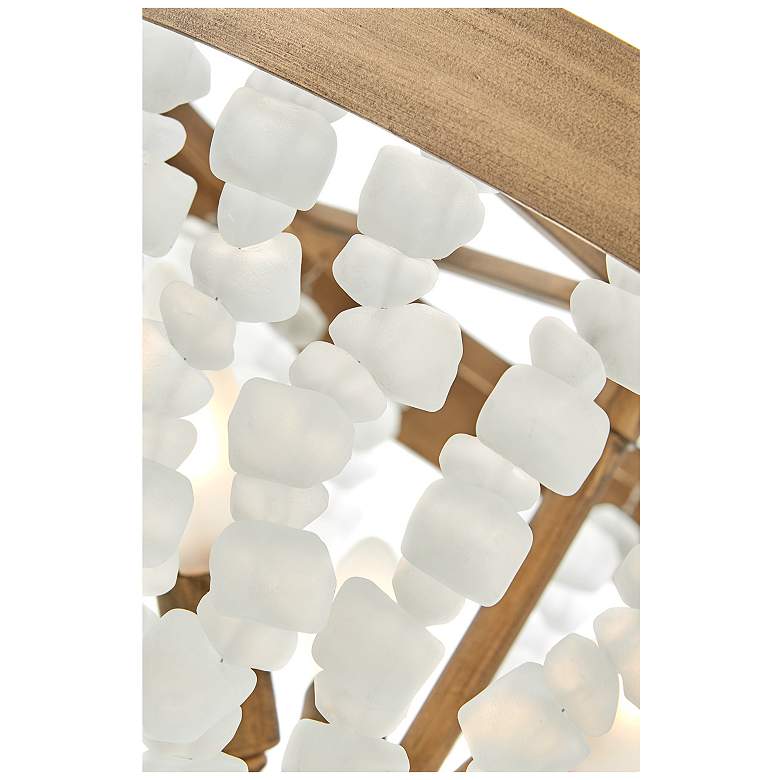 Image 3 Hinkley Dune 16" Sea Glass and Burnished Gold Semi-Flush Ceiling Light more views