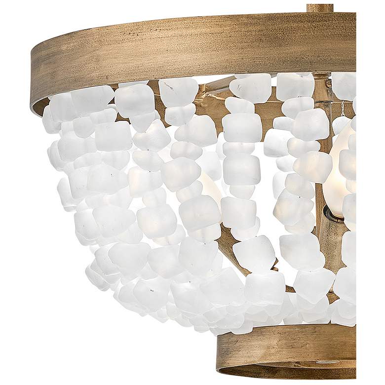 Image 6 Hinkley Dune 16" Sea Glass and Burnished Gold Semi-Flush Ceiling Light more views