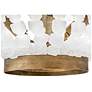 6_Hinkley Dune 16" Sea Glass and Burnished Gold Semi-Flush Ceiling Light more views