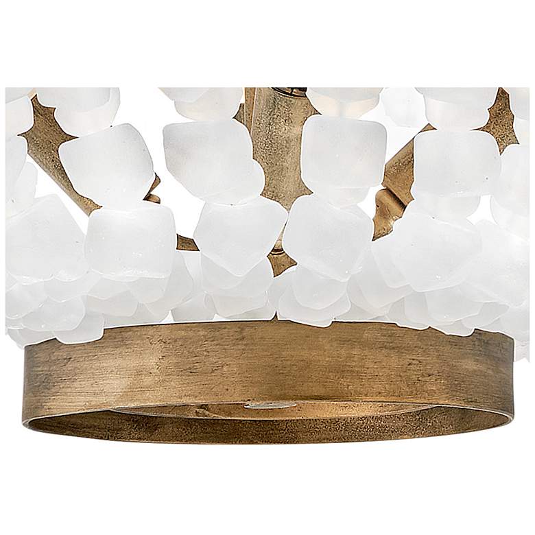Image 7 Hinkley Dune 16" Sea Glass and Burnished Gold Semi-Flush Ceiling Light more views