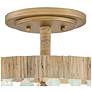7_Hinkley Dune 16" Sea Grass and Burnished Gold Semi-Flush Ceiling Light more views