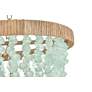 4_Hinkley Dune 18" Wide Gold Blue Sea Glass Beaded 4-Light Pendant more views