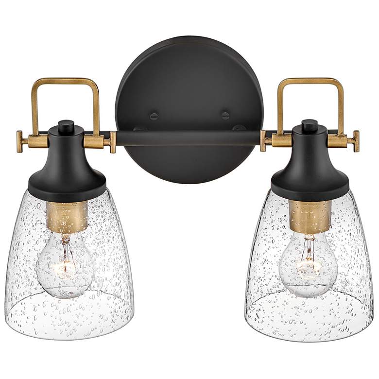 Image 3 Hinkley Easton 10 1/2" High Black Metal 2-Light Wall Sconce more views