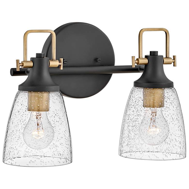 Image 4 Hinkley Easton 10 1/2" High Black Metal 2-Light Wall Sconce more views