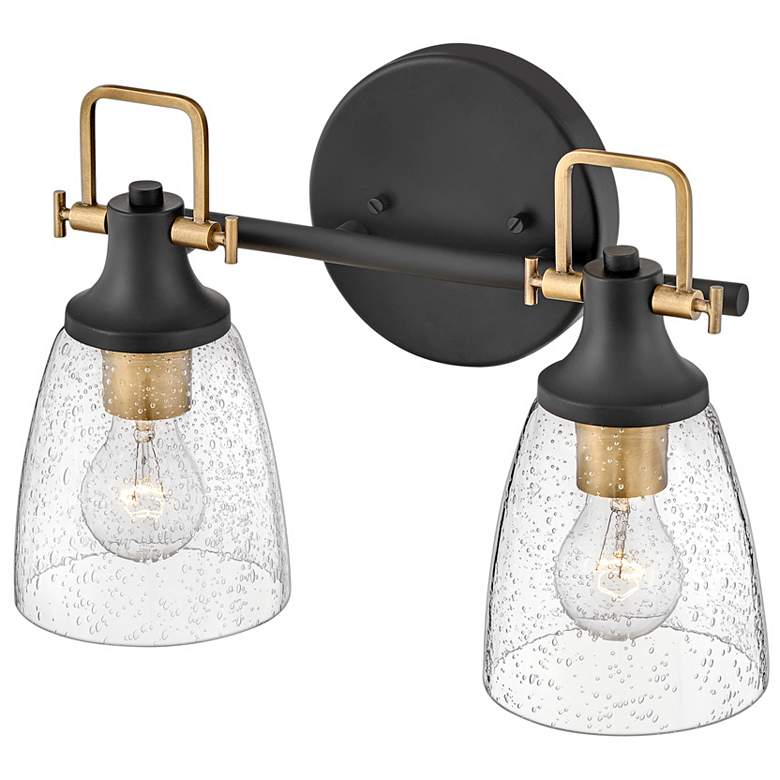 Image 5 Hinkley Easton 10 1/2" High Black Metal 2-Light Wall Sconce more views