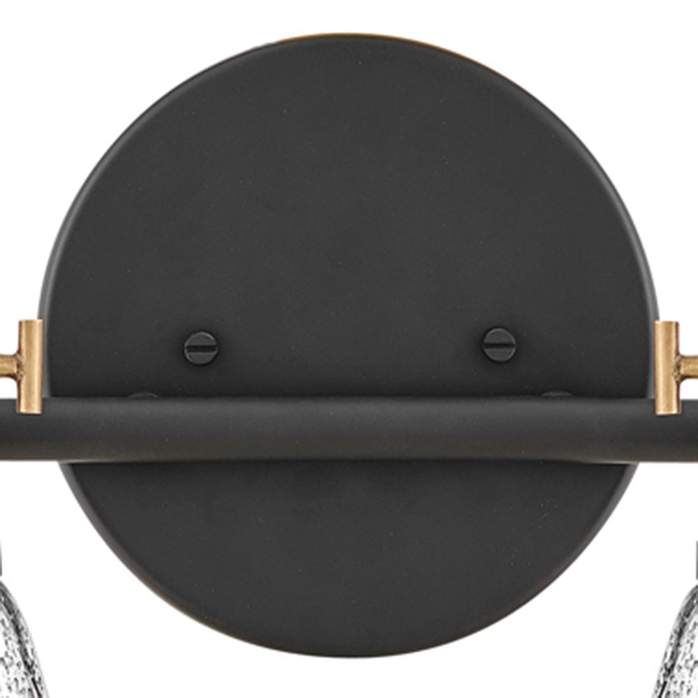 Hinkley Easton 10 1/2" High Black Metal 2-Light Wall Sconce