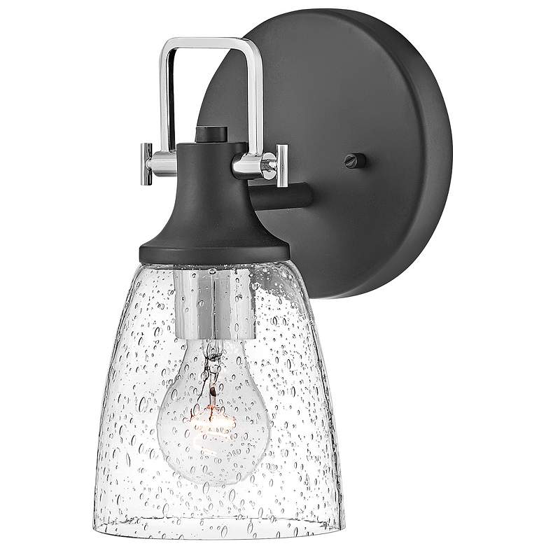 Image 2 Hinkley Easton 10 1/2" High Black Wall Sconce more views