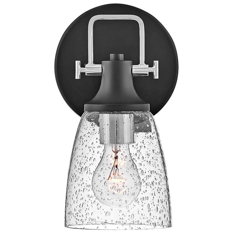 Image 4 Hinkley Easton 10 1/2" High Black Wall Sconce more views