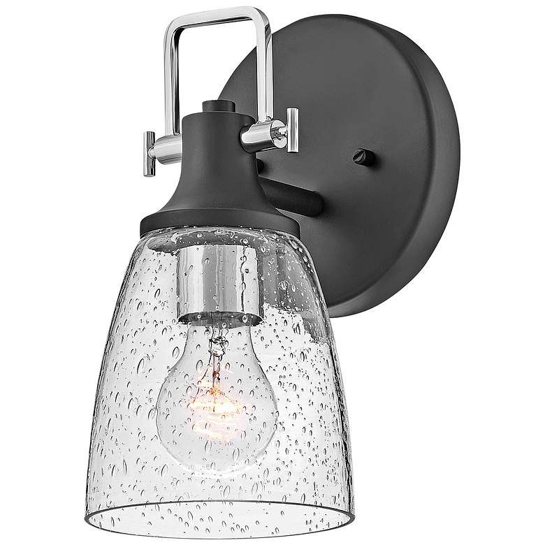 Image 6 Hinkley Easton 10 1/2" High Black Wall Sconce more views