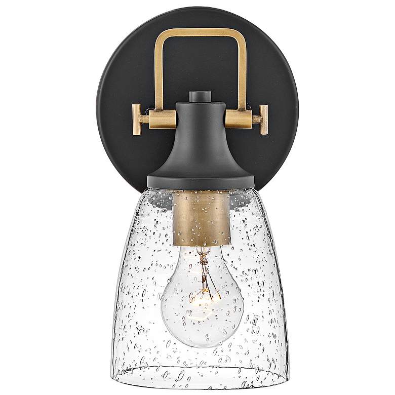 Image 3 Hinkley Easton 10 1/2" High Black Wall Sconce more views