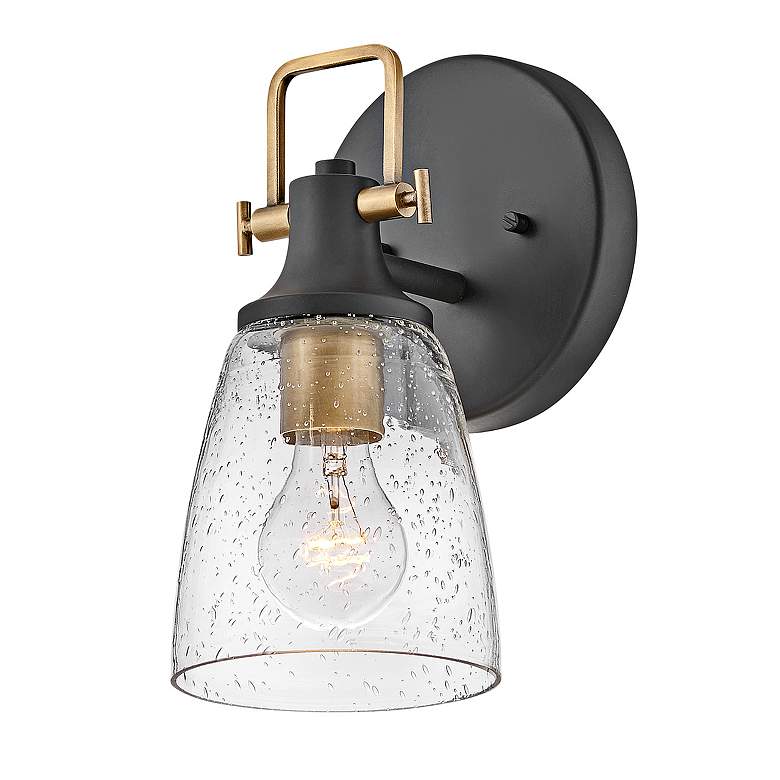 Image 5 Hinkley Easton 10 1/2" High Black Wall Sconce more views