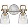 Hinkley Easton 10 1/2"H Polished Nickel 2-Light Wall Sconce