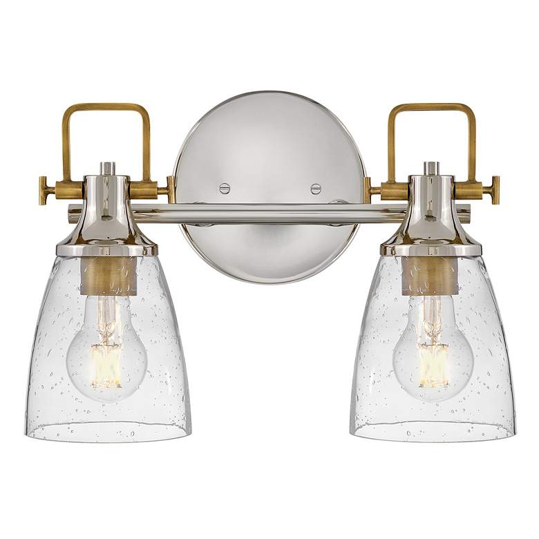 Image 2 Hinkley Easton 10 1/2"H Polished Nickel 2-Light Wall Sconce more views