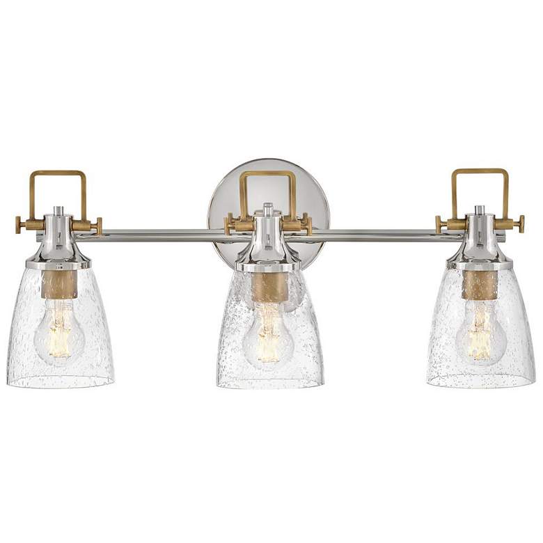 Image 1 Hinkley Easton 24" Wide 3-Light Polished Nickel Vanity Bath Light