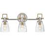 1_Hinkley Easton 24" Wide 3-Light Polished Nickel Vanity Bath Light