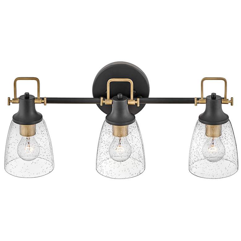 Image 3 Hinkley Easton 24" Wide Black 3-Light Bath Light more views