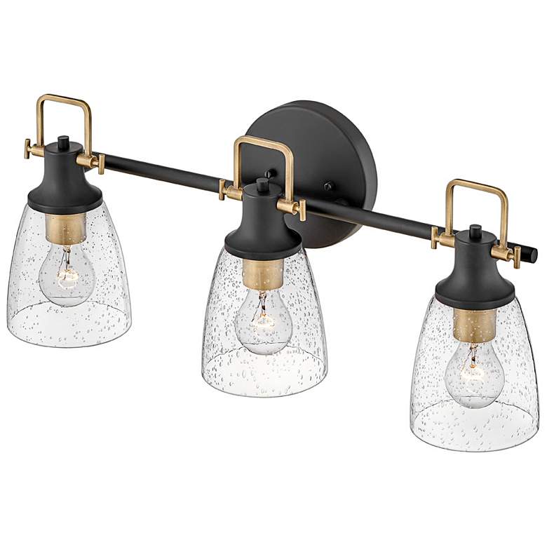 Image 4 Hinkley Easton 24" Wide Black 3-Light Bath Light more views