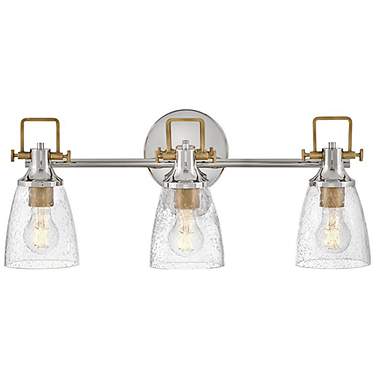 Hinkley Easton 24" Wide 3-Light Polished Nickel Vanity Bath Light