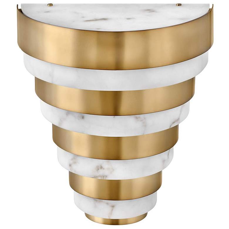 Image 1 Hinkley Echelon 14" High Heritage Brass LED Wall Sconce