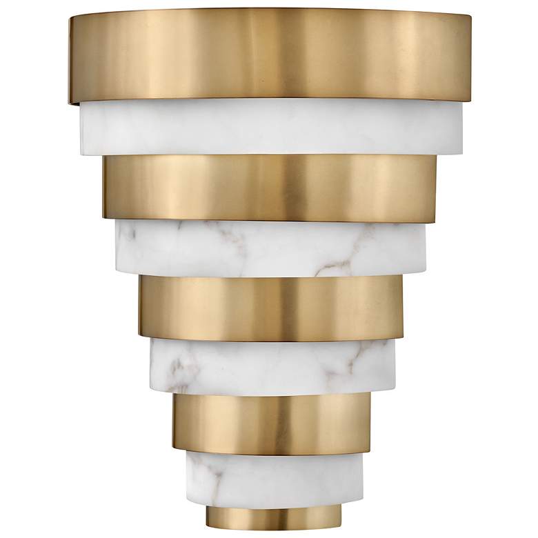 Image 4 Hinkley Echelon 14" High Heritage Brass LED Wall Sconce more views