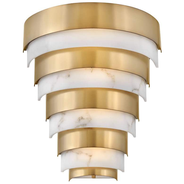 Image 5 Hinkley Echelon 14" High Heritage Brass LED Wall Sconce more views