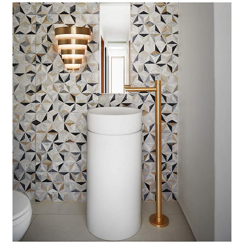 Image 6 Hinkley Echelon 14" High Heritage Brass LED Wall Sconce more views