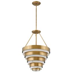 Hinkley Echelon 18" Wide Modern Heritage Brass Multi-Tier Chandelier