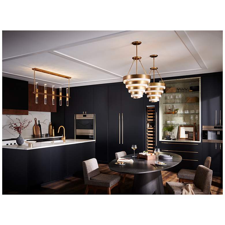 Image 4 Hinkley Echelon 18" Wide Modern Heritage Brass Multi-Tier Chandelier more views