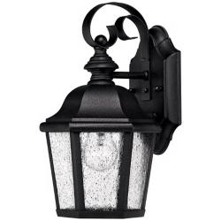 Hinkley Edgewater 11&quot; High Traditional Black Outdoor Wall Light