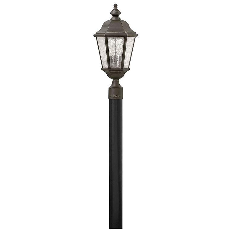 Image 1 Hinkley Edgewater 20 inch High Oil Rubbed Bronze Lantern Post Light