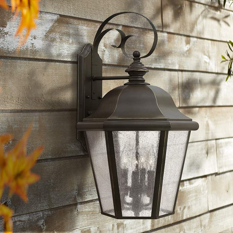 Image 1 Hinkley Edgewater 25 1/2 inch High Oil Rubbed Bronze Outdoor Wall Light