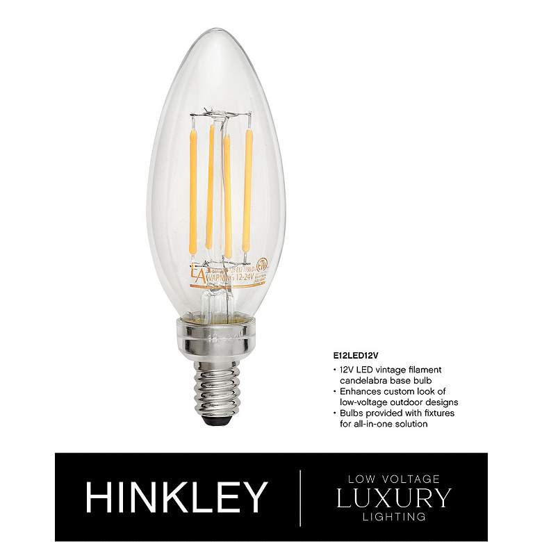 Image 3 Hinkley Edgewater 27 3/4" Black Traditional Low Voltage Post Light more views