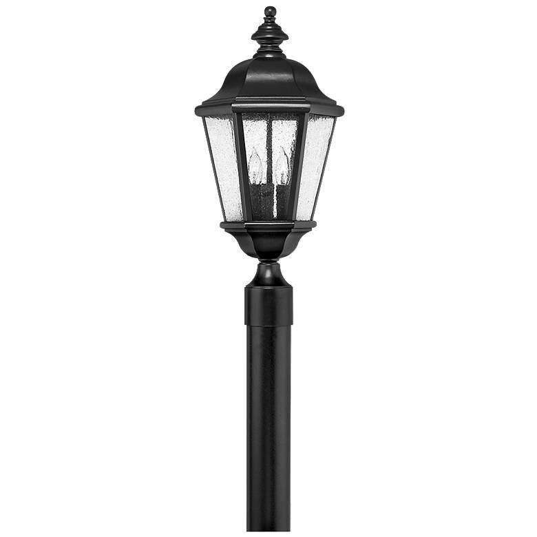 Image 1 Hinkley Edgewater Black 21 1/4" High LED Outdoor Post Light