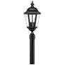 Hinkley Edgewater Black 21 1/4" High LED Outdoor Post Light