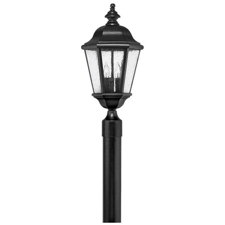 Image 1 Hinkley Edgewater Black 21 1/4 inch High Low Voltage Outdoor Post Light