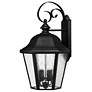 1_Hinkley Edgewater Collection Black 25 1/2" High Outdoor Wall Light