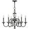 Hinkley Eleanor 27 1/2" Antique Nickel 6-Light Candelabra Chandelier