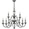 Hinkley Eleanor 35 1/4"W Antique Nickel 9-Light Chandelier