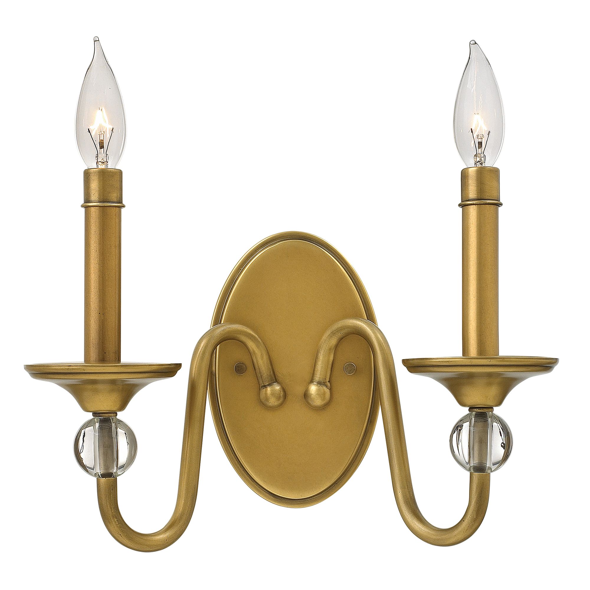 Image 2 Hinkley Eleanor 9" High Heritage Brass 2-Light Wall Sconce more views