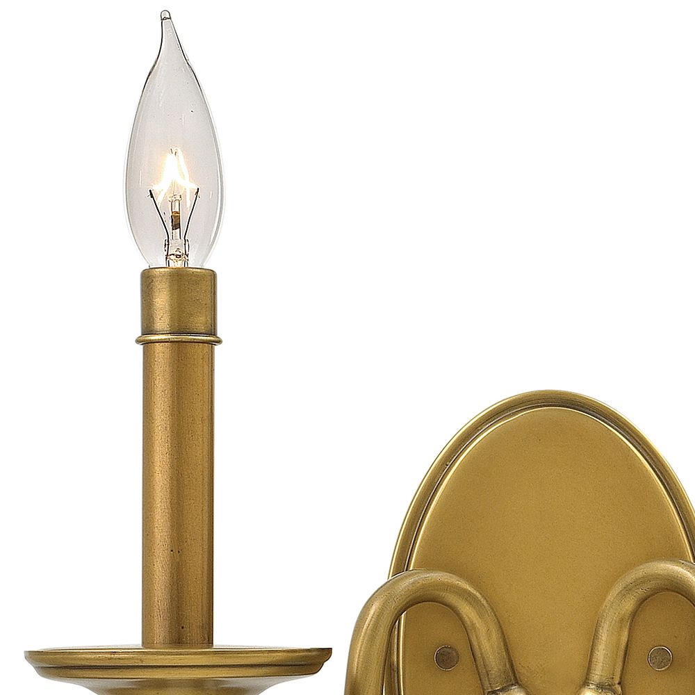 Image 4 Hinkley Eleanor 9" High Heritage Brass 2-Light Wall Sconce more views
