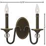 3_Hinkley Eleanor 9"H Light Oiled Bronze 2-Light Wall Sconce more views
