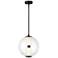Hinkley Elin 14" Wide Black LED Globe Pendant Light