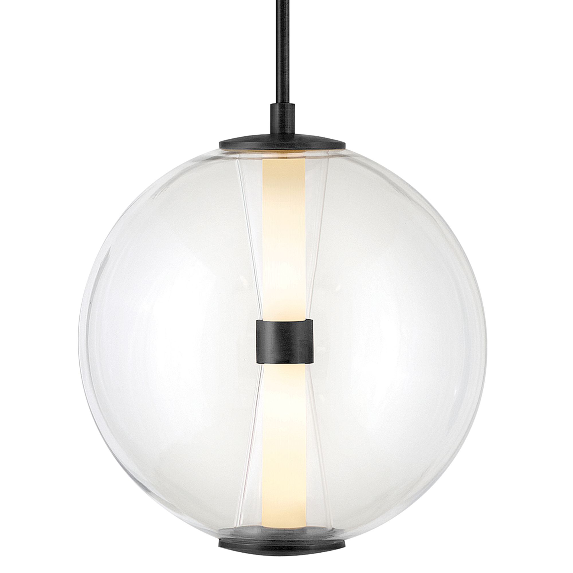 Image 2 Hinkley Elin 14" Wide Black LED Globe Pendant Light more views