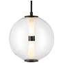 2_Hinkley Elin 14" Wide Black LED Globe Pendant Light more views