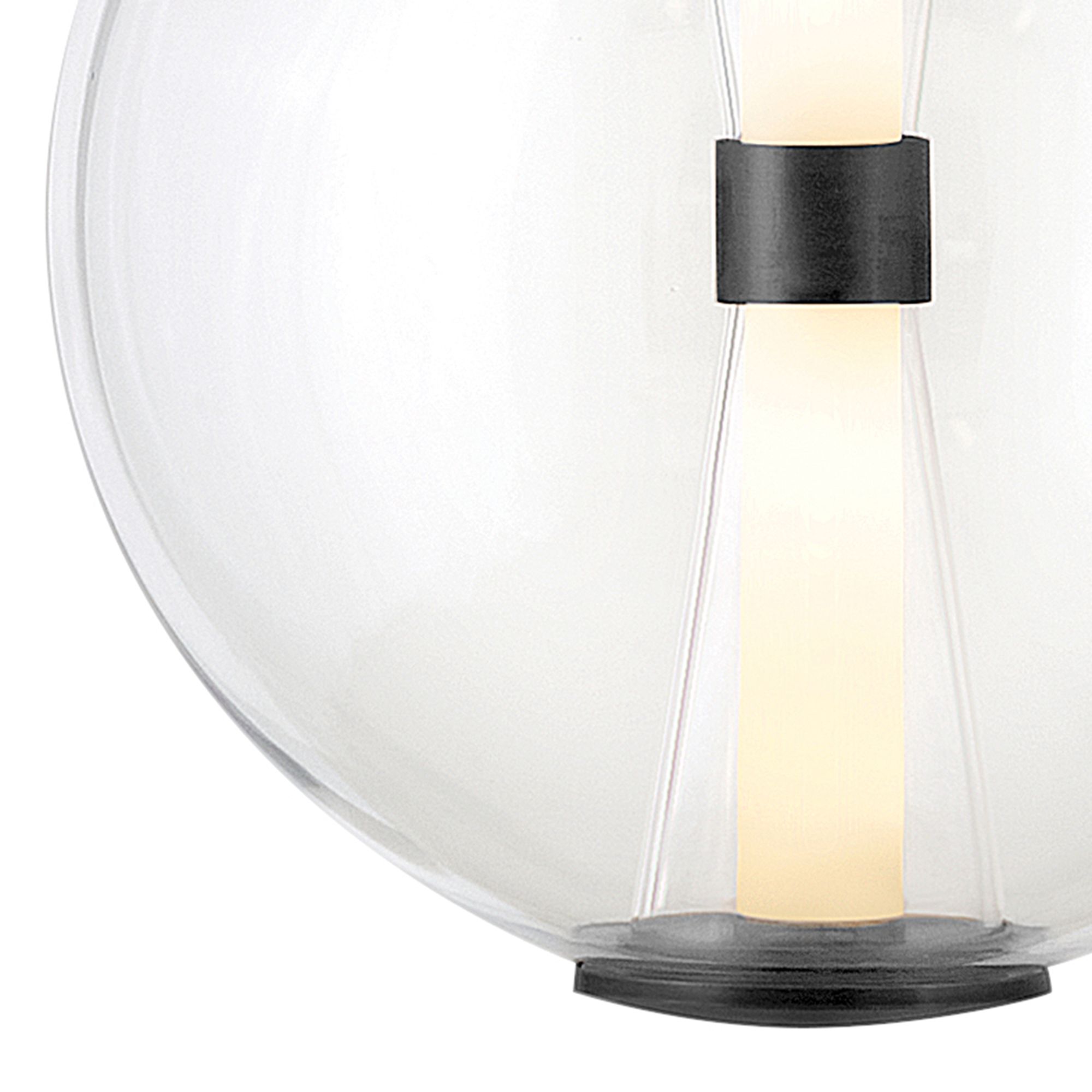 Image 5 Hinkley Elin 14" Wide Black LED Globe Pendant Light more views