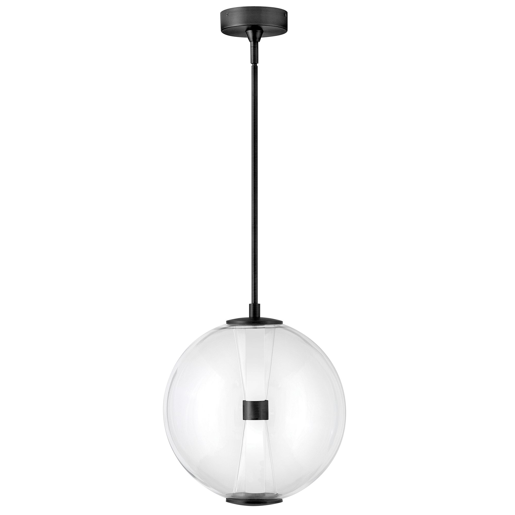 Image 7 Hinkley Elin 14" Wide Black LED Globe Pendant Light more views