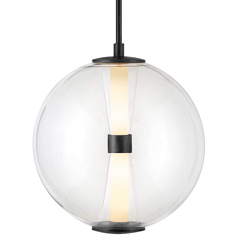 Image 2 Hinkley Elin LED Medium Globe Pendant Black more views