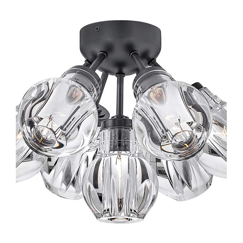 Image 2 Hinkley- Elise Medium Semi-Flush Mount- 16.25"  Black more views